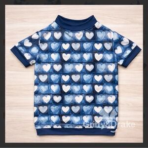 🐾Heart Print Short Sleeve Dog Tee